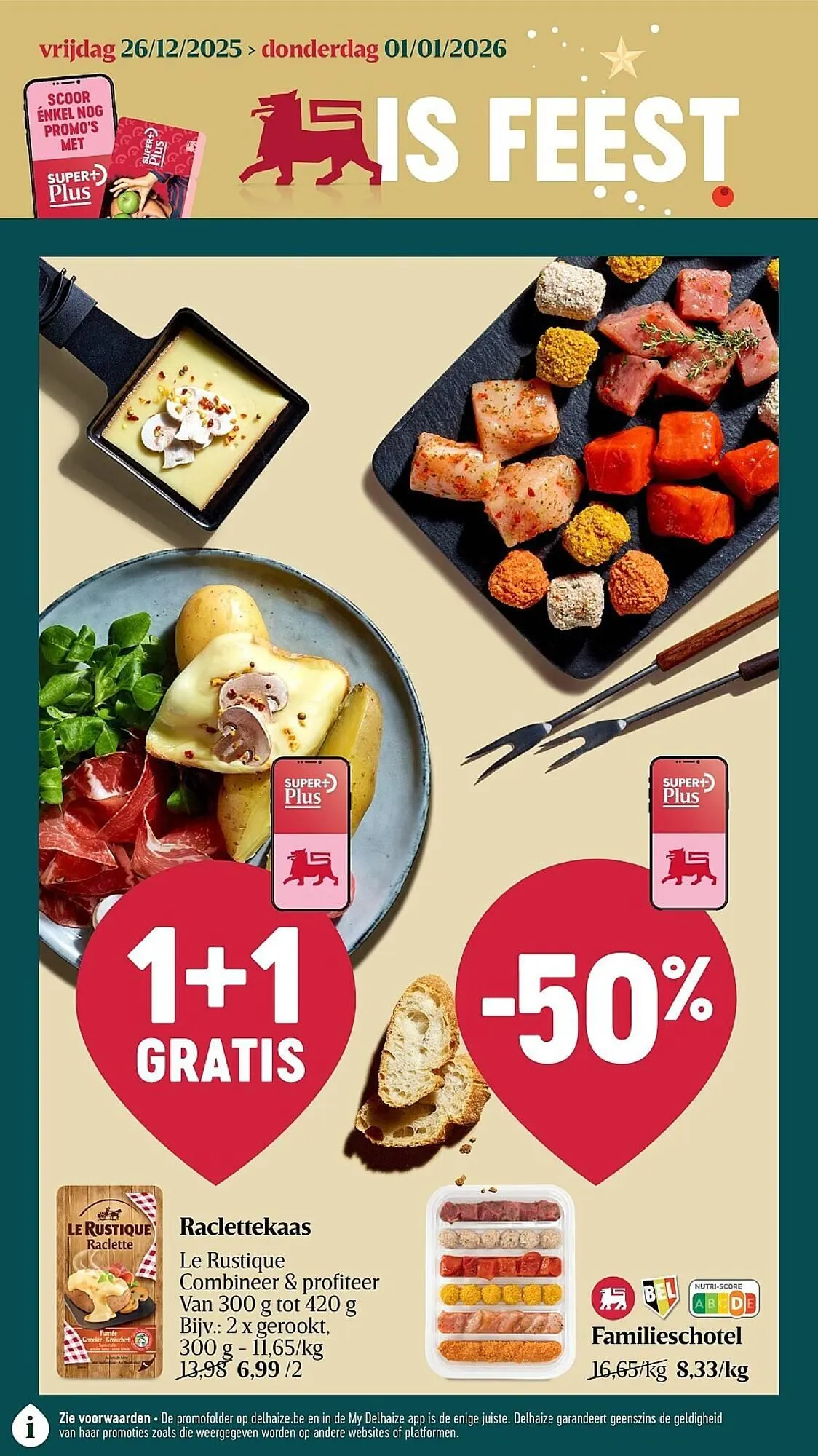 Delhaize folder van 26 december tot 1 januari 2026 - folder pagina 1