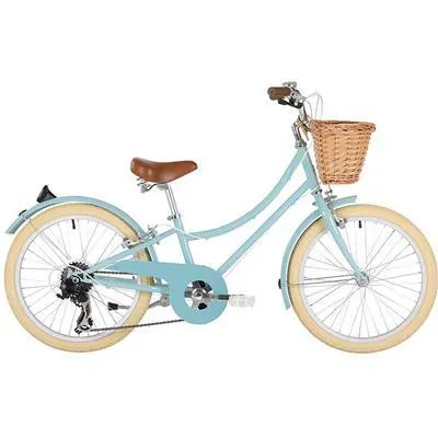 Bobbin Fiets 20" gingersnap (incl. mandje) - duck egg blue