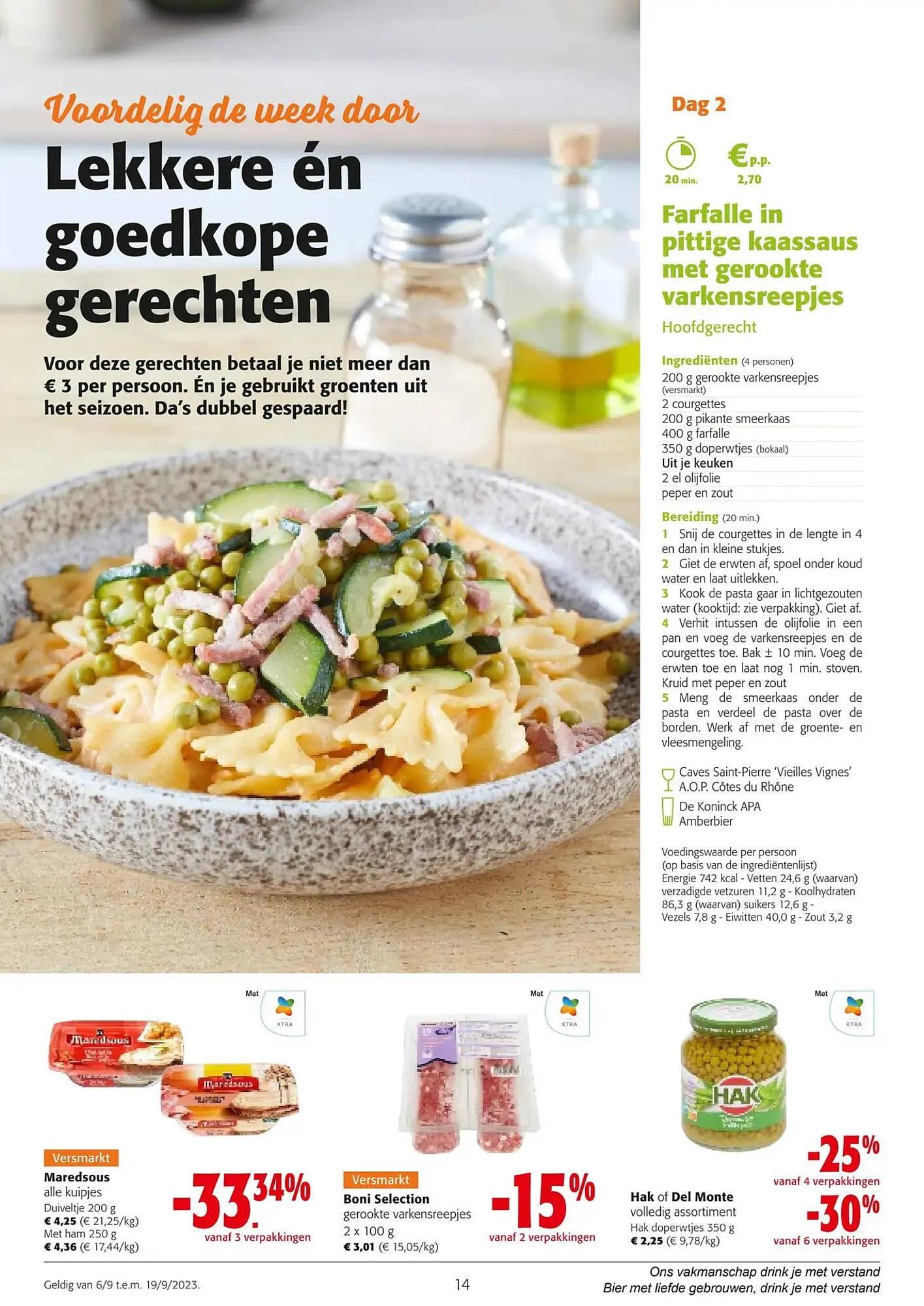 Colruyt Inspiratie folder van 6 september tot 19 september 2023 - folder pagina 14