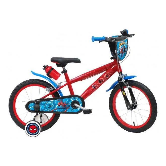 Spider-Man Kinderfiets - Jongens - 16 inch - Rood - Twee handremmen