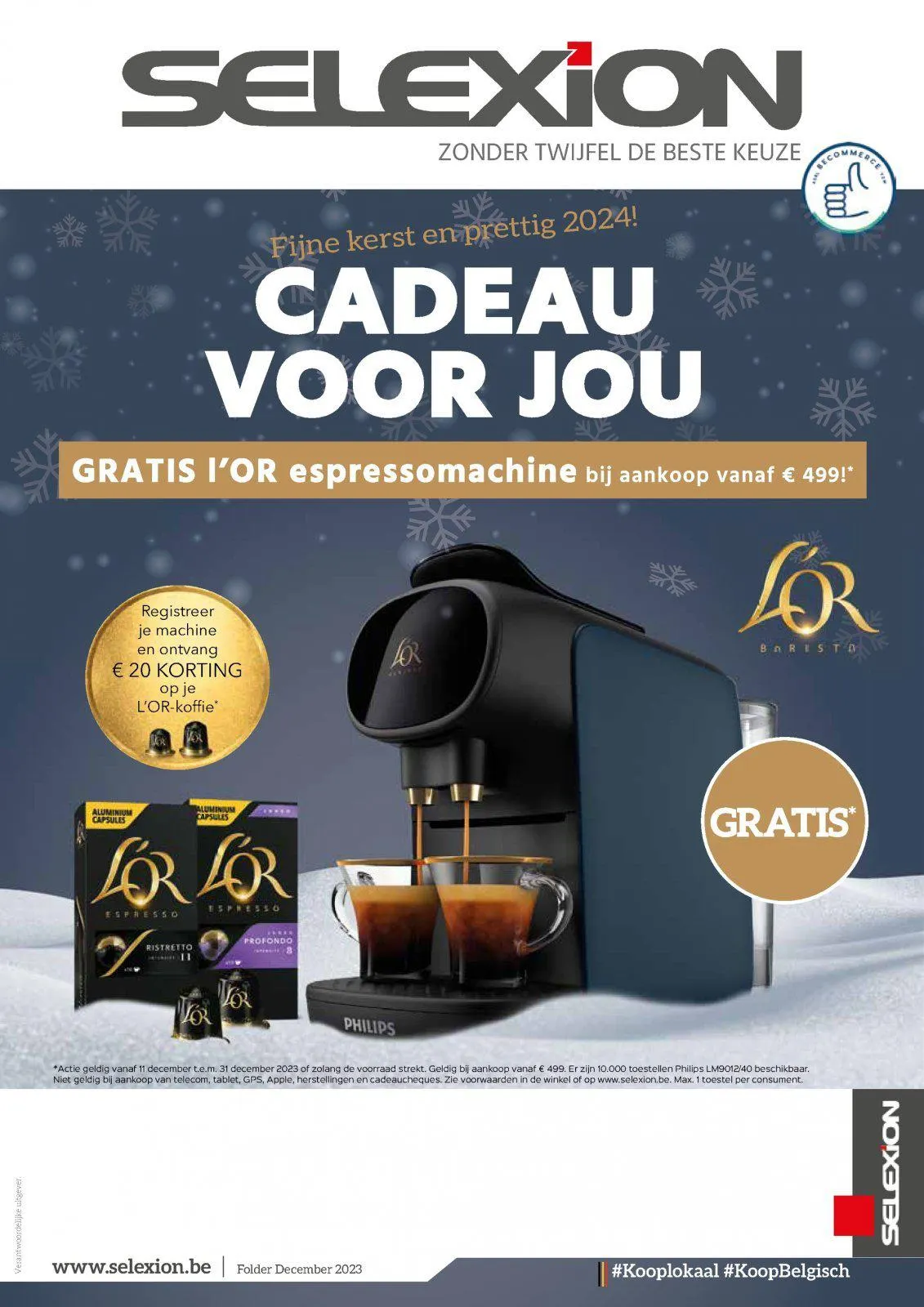 Selexion folder tot 01.01.2024 van 11 december tot 1 januari 2024 - folder pagina 1