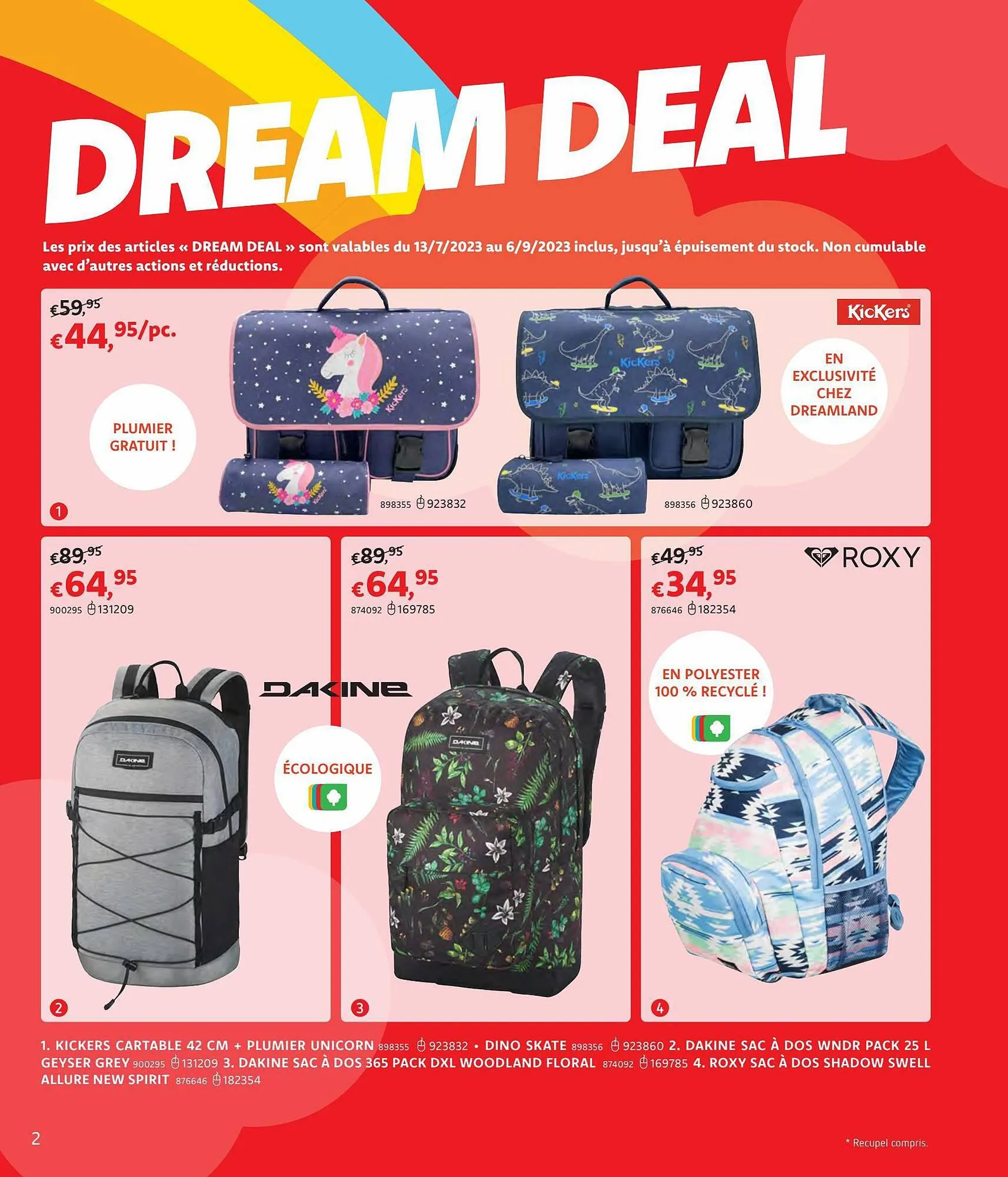 Dreamland folder van 13 juli tot 3 september 2023 - folder pagina 2