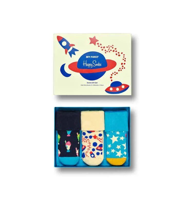 3-Pack Kids Fun Times Terry Socks Gift Set