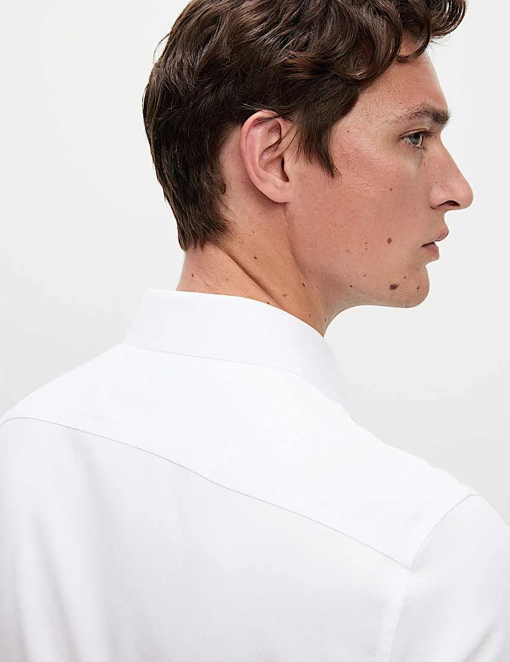 Slim Fit Ultimate Non Iron Pure Cotton Textured Shirt