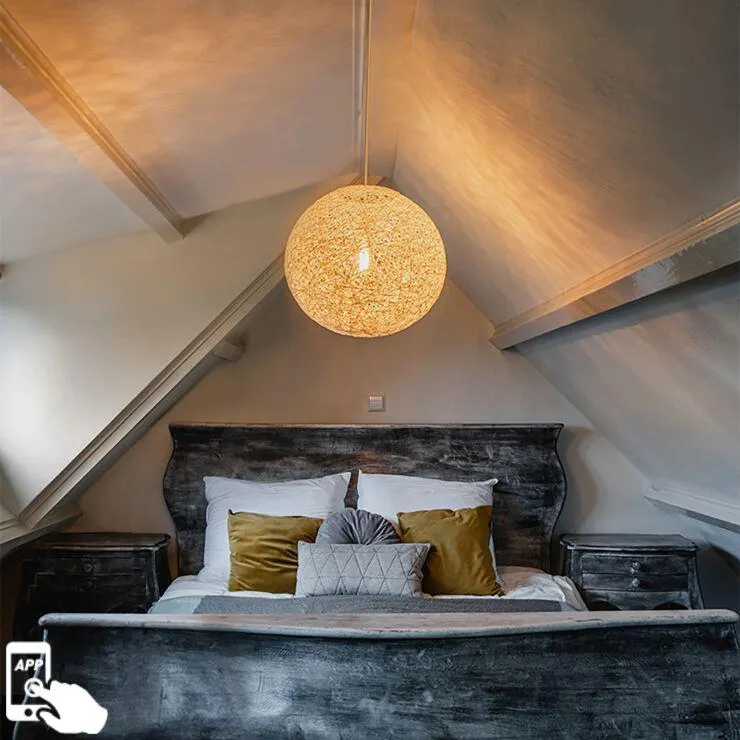 Smart hanglamp wit 45 cm incl. Wifi A60 - Corda