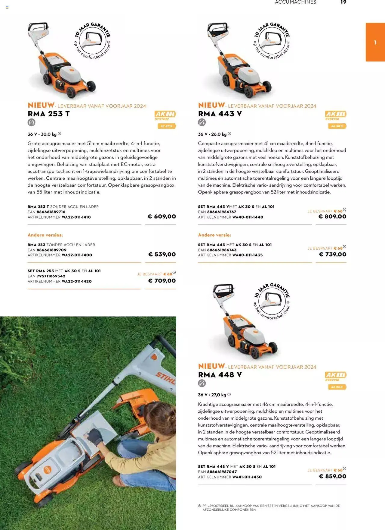 Aveve Gids tuinmachines van 8 april tot 31 december 2024 - folder pagina 19