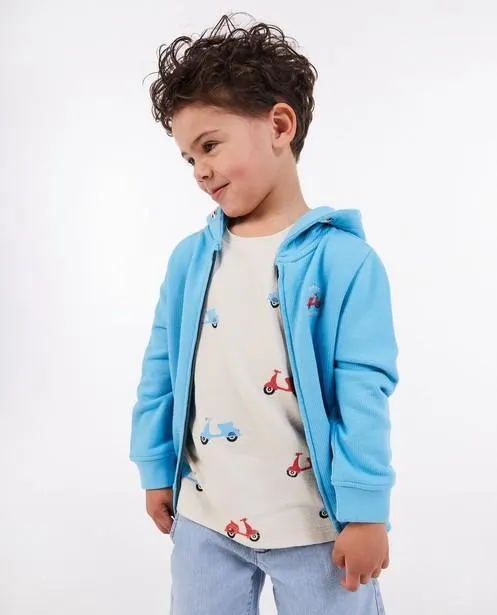Blauw sweatvest
