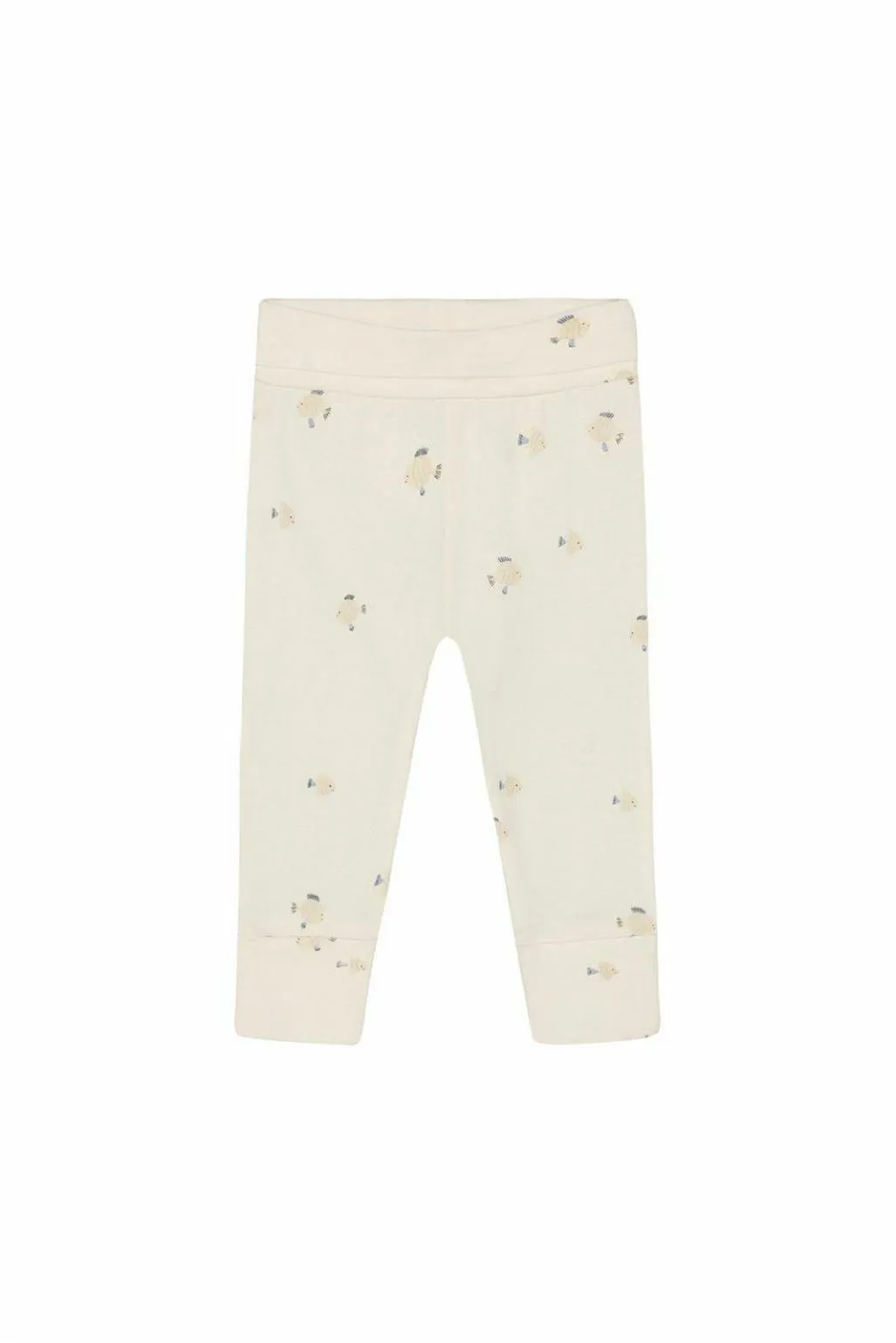 Broek slim fit all over print - Egret
