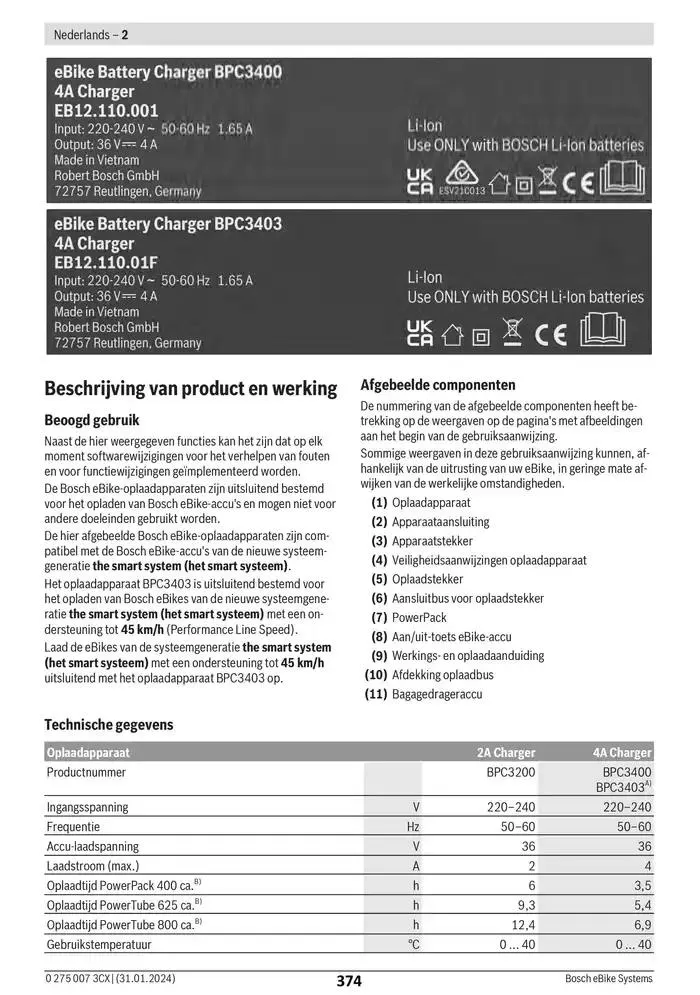 Electric Bike Manual van 12 februari tot 12 augustus 2025 - folder pagina 374