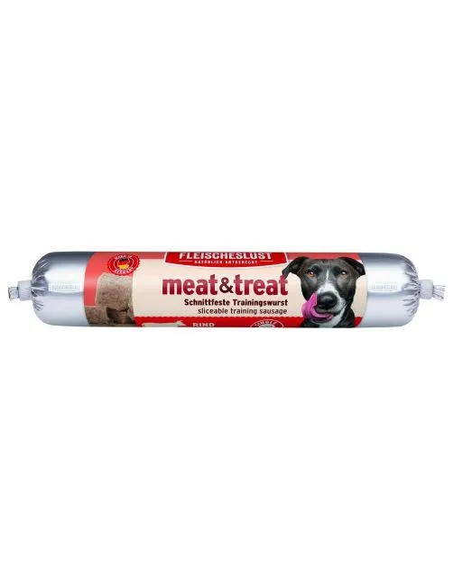 Fleischeslust Singleshot - Meat & Treat Beef - Hondenvoer - Rund 80 g