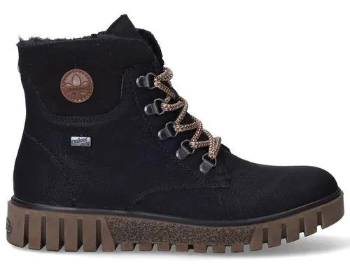Rieker Veterboots Zwart Dames