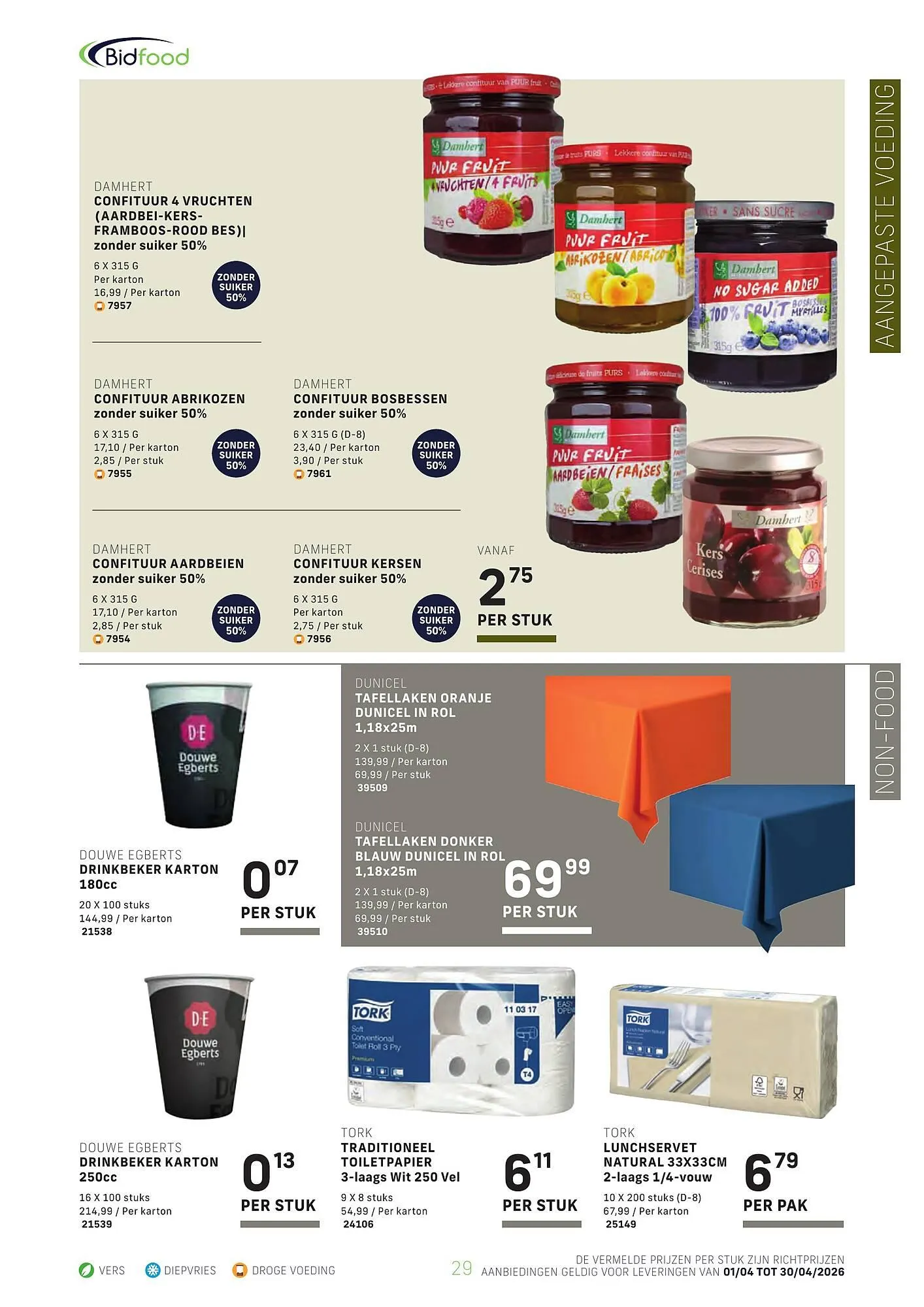 Bidfood folder van 1 april tot 30 april 2026 - folder pagina 29