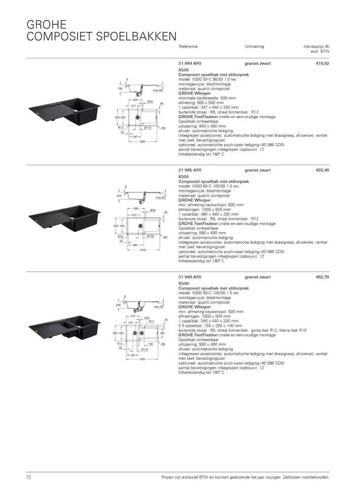 Catalogus Keuken van 16 oktober tot 31 december 2024 - folder pagina 72
