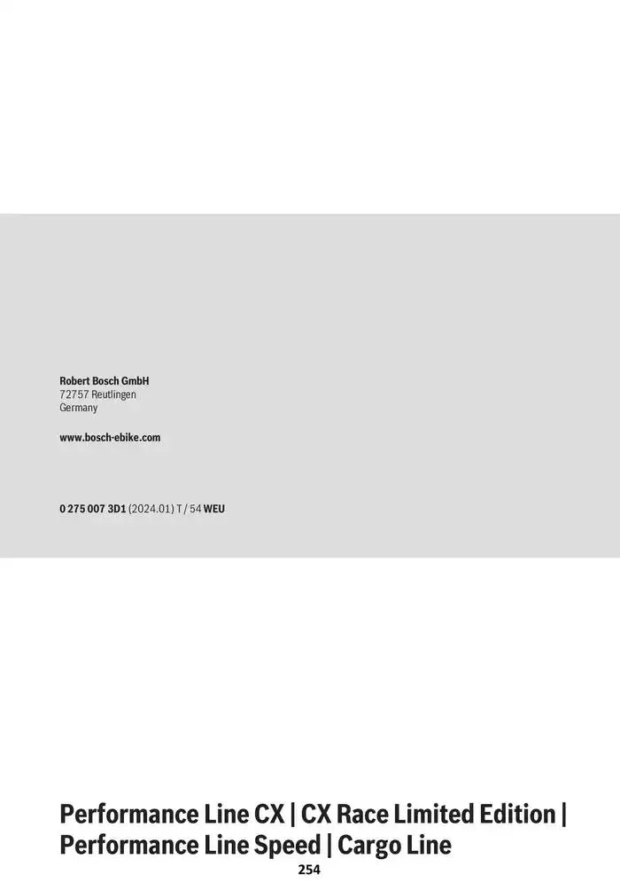 Electric Bike Manual van 12 februari tot 12 augustus 2025 - folder pagina 254