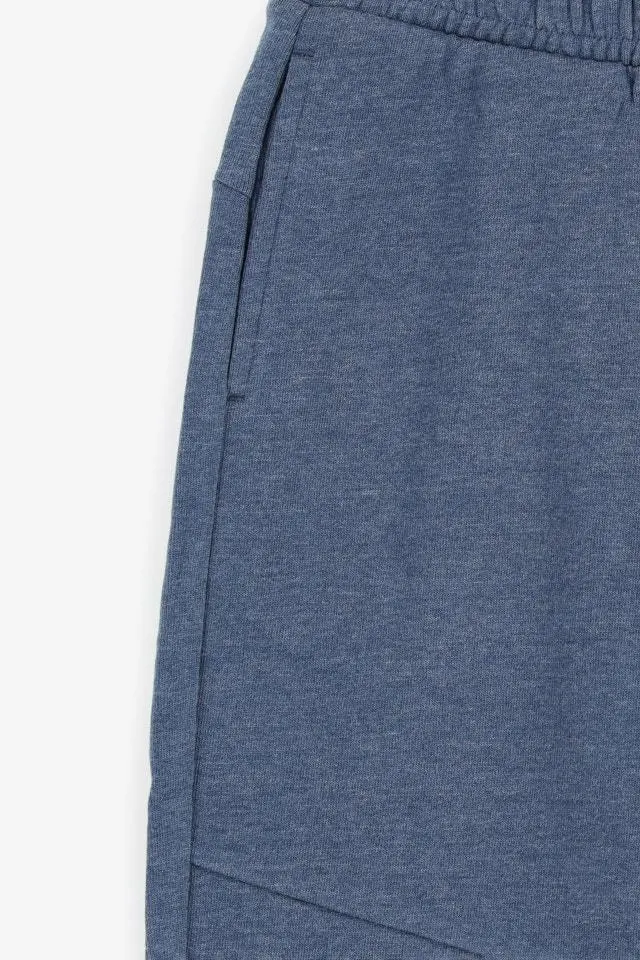 Marineblauwe joggingshort