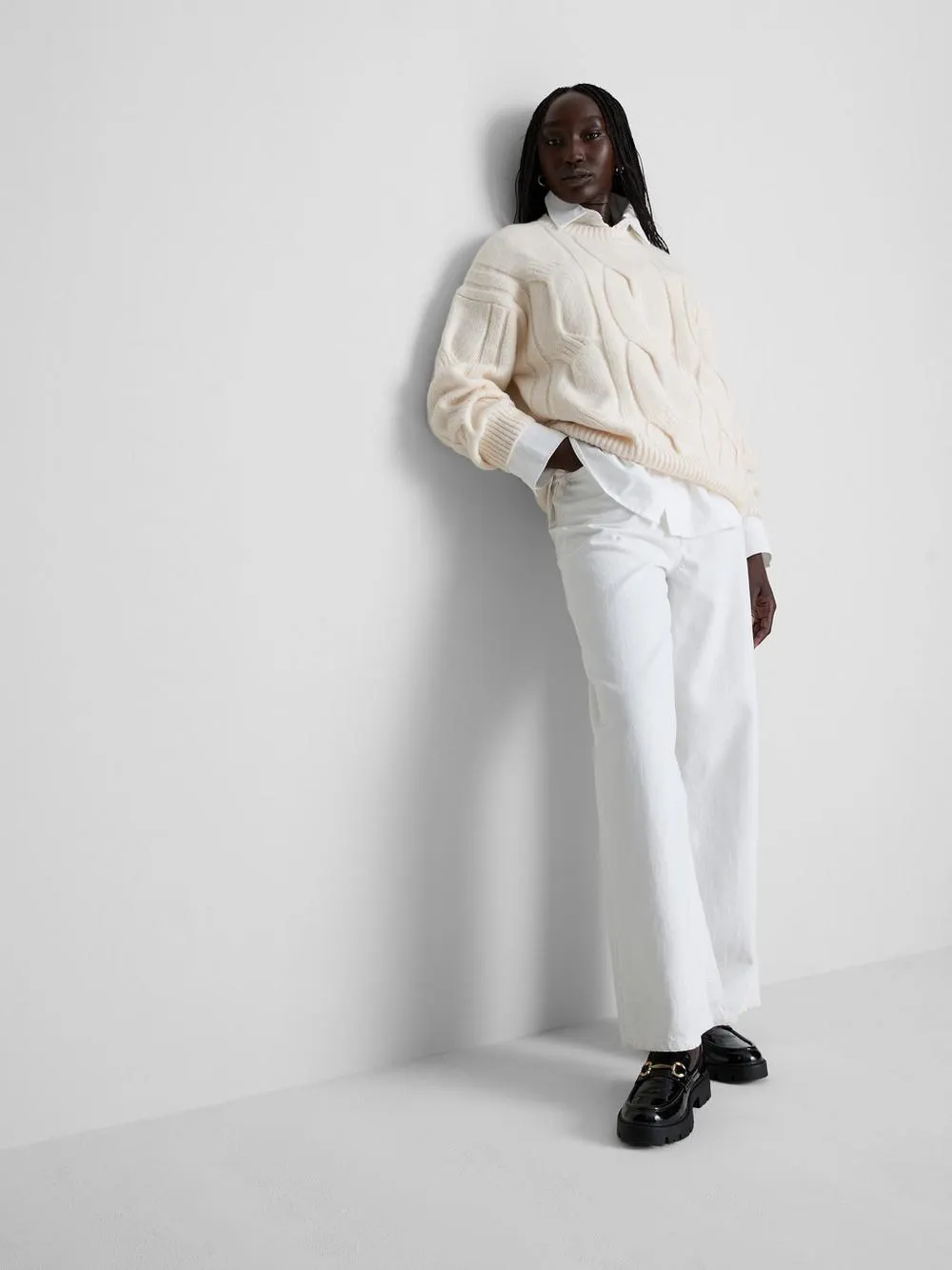 Pull décontracté en maille torsadée Essential