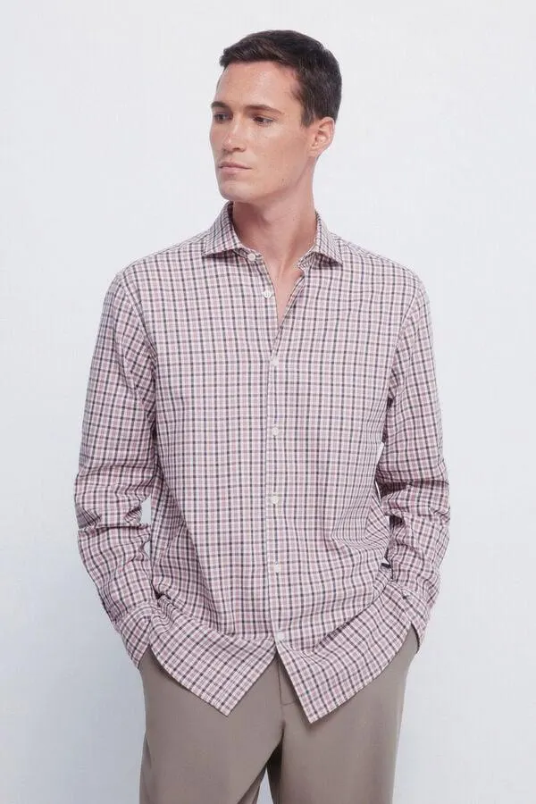Camisa cuadros pequeños