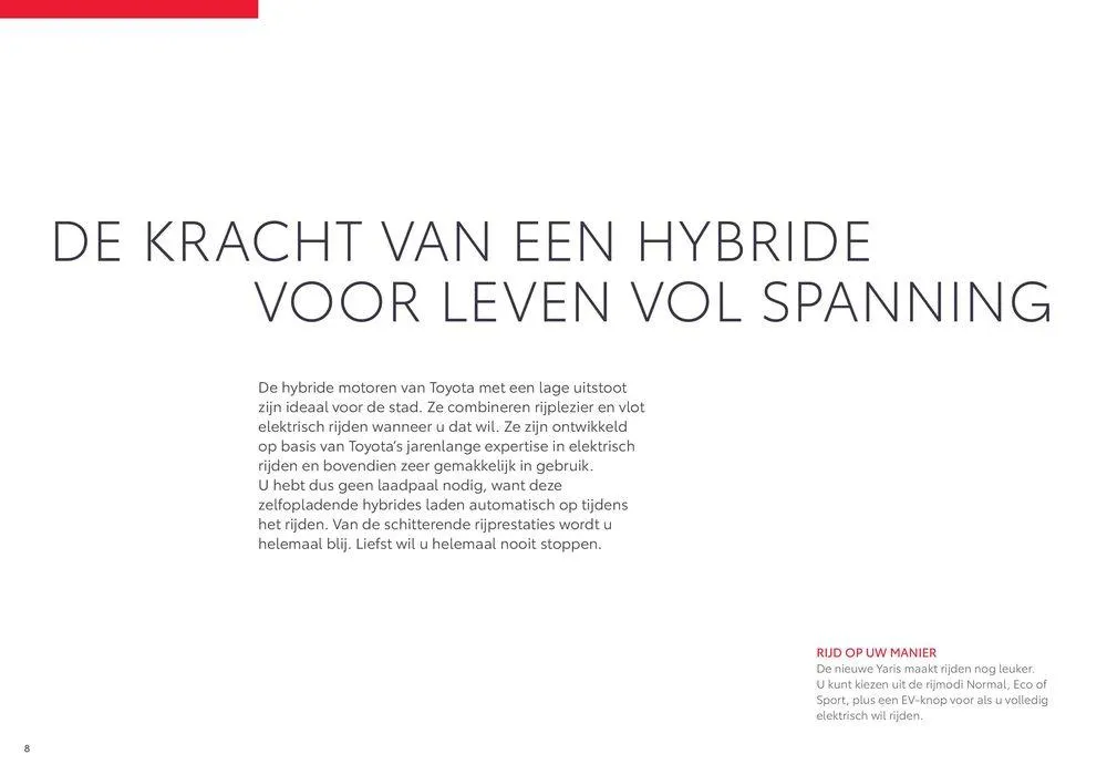 Yaris van 1 juli tot 1 juli 2025 - folder pagina 8