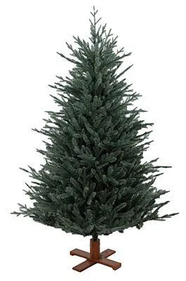 Our Nordic Christmas 31HARKB228 Arkansas Frosted Blue Wooden DB Base - 228 cm