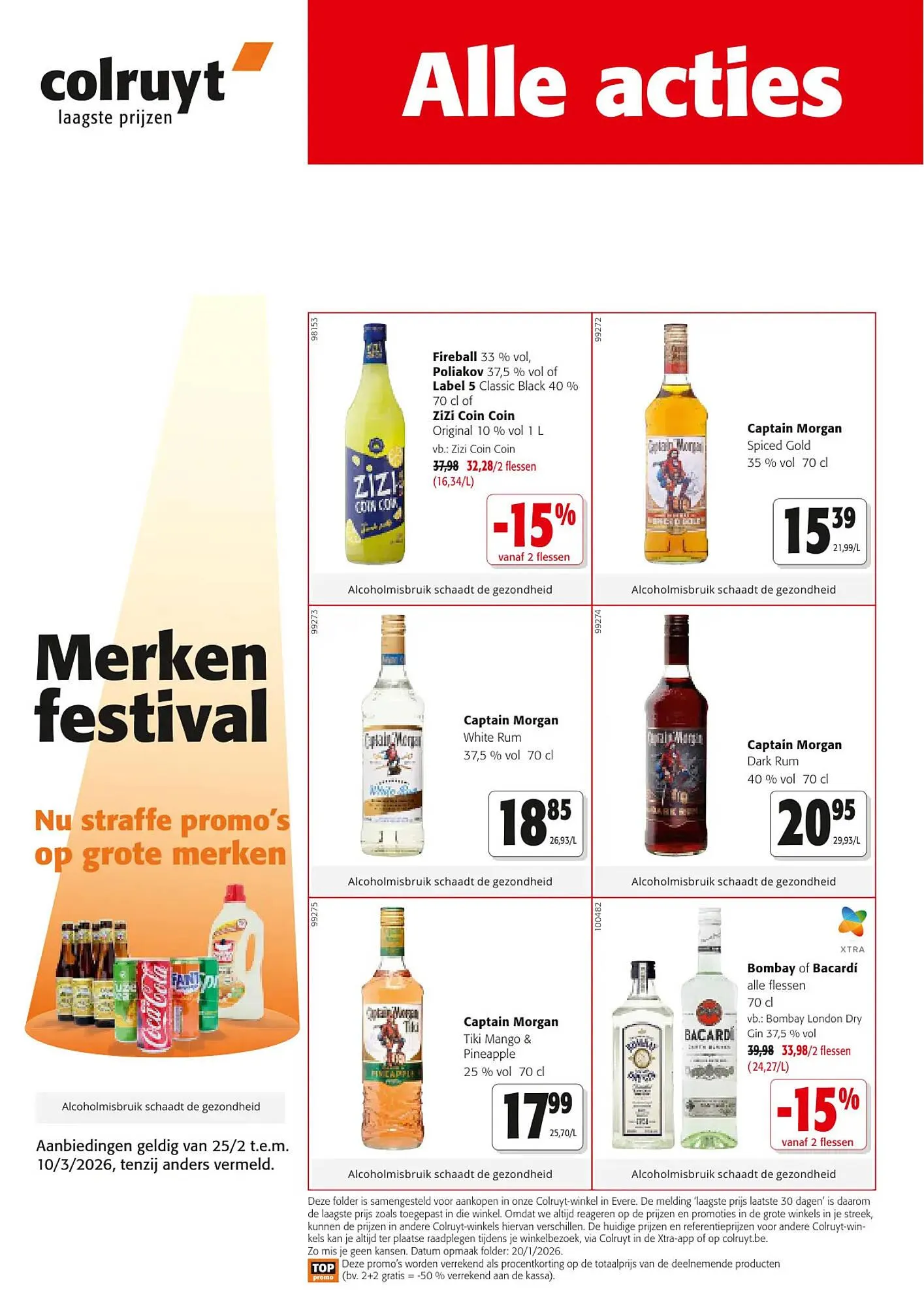Colruyt folder van 25 februari tot 10 maart 2026 - folder pagina 1