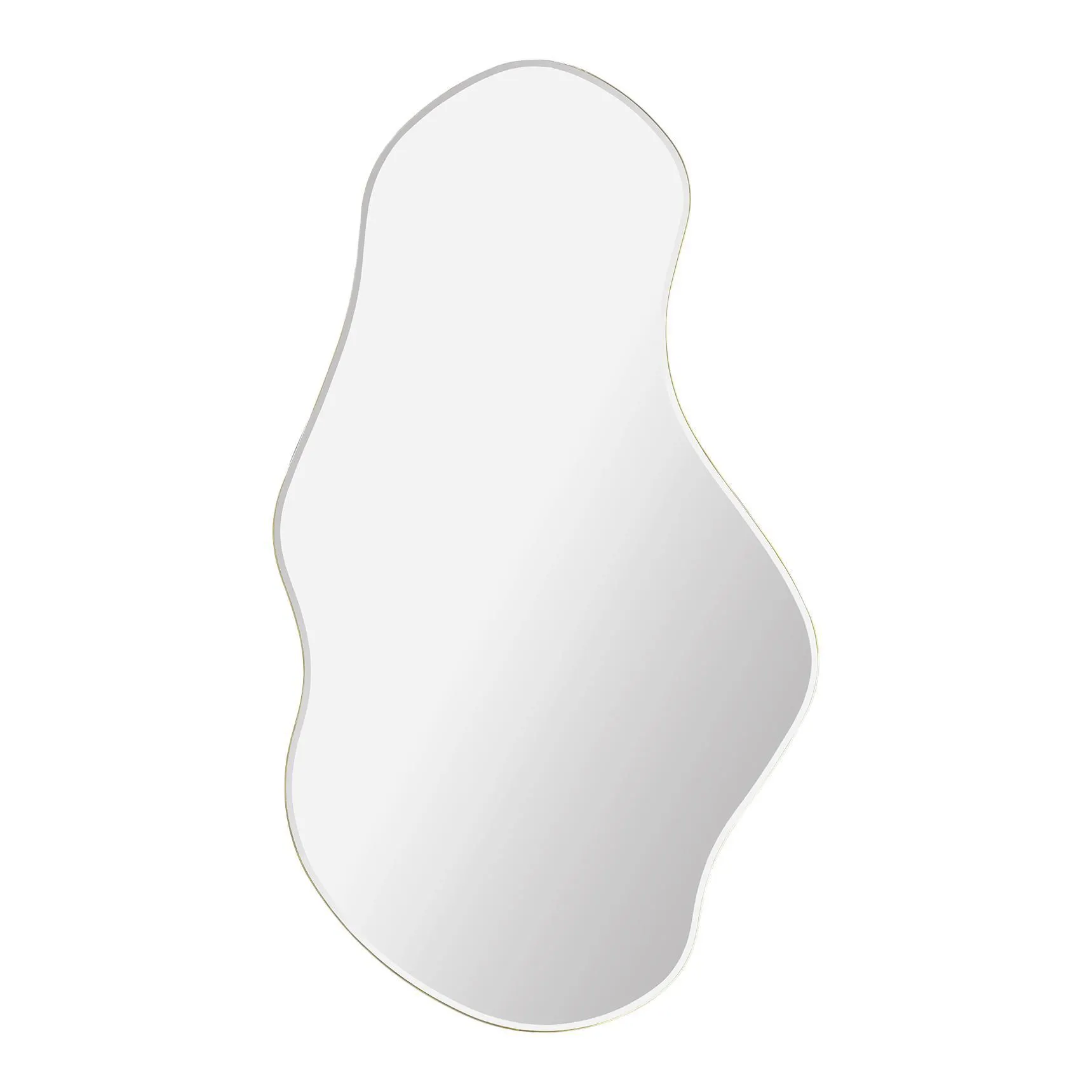 Ferm Living Pond Spiegel L - Brass Frame