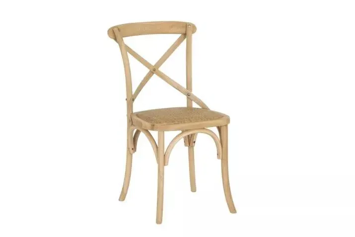 Stoel Paris eik rotan bruin