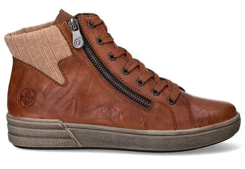 Rieker Veterboots Bruin Dames