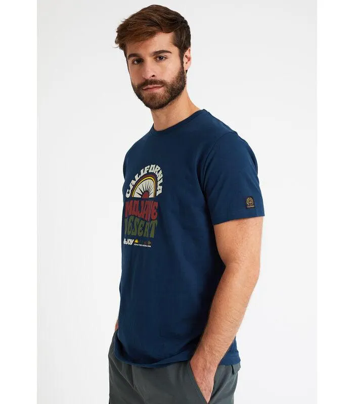 T-shirt met korte mouwen met patroon vooraan