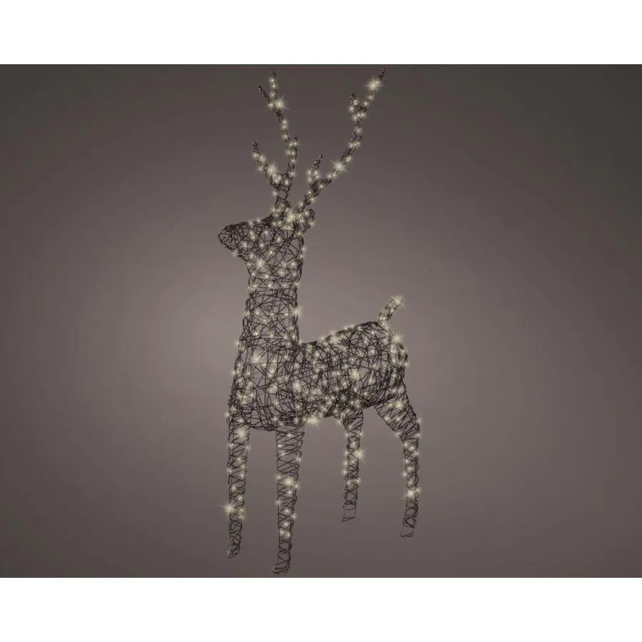 Lumineo micro LED rendier bruin 160 cm buitenverlichting