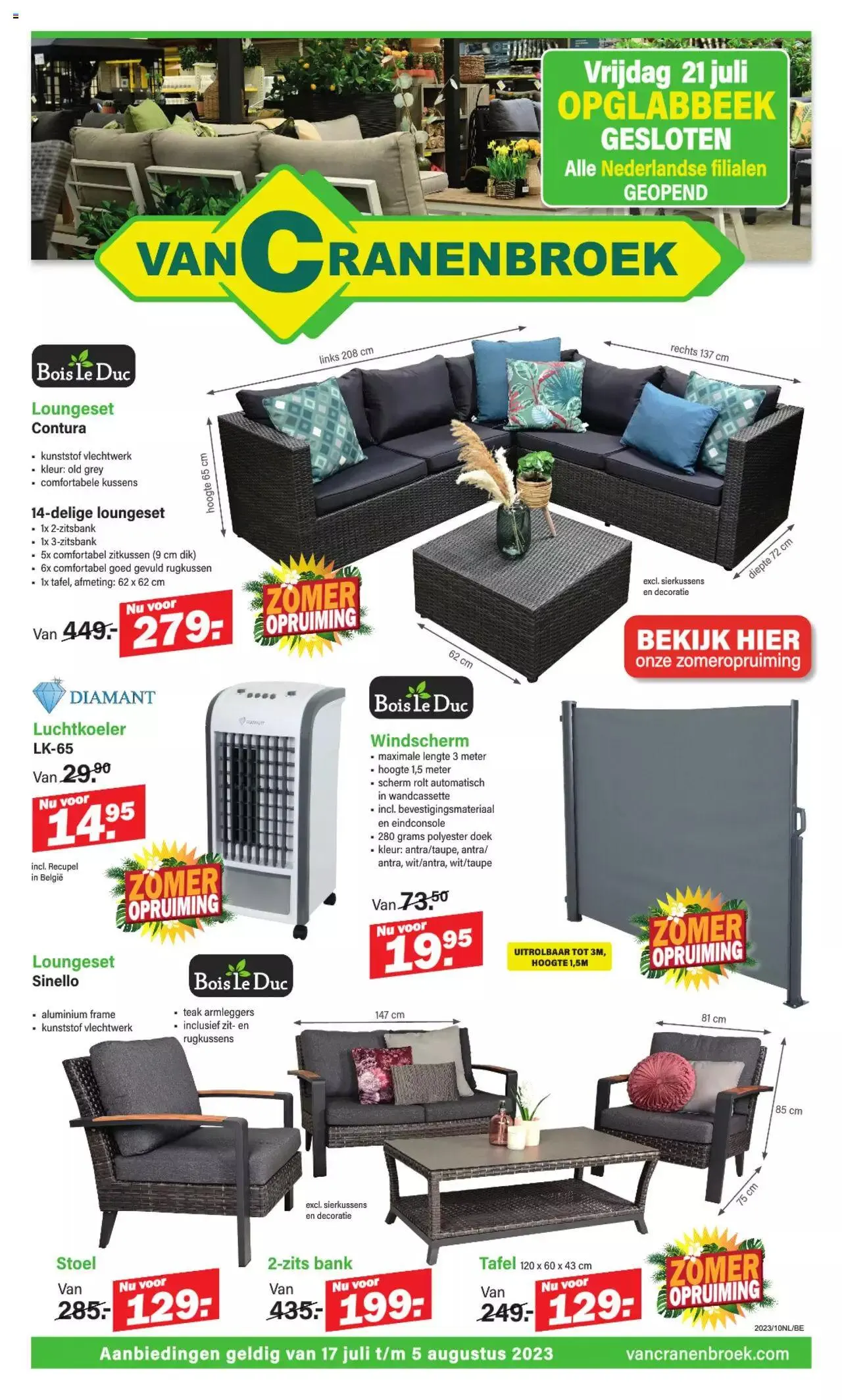 Van Cranenbroek folder / publicité - 0