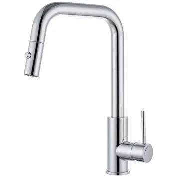 Atlantic keukenkraan Olivier chroom uittrekbaar