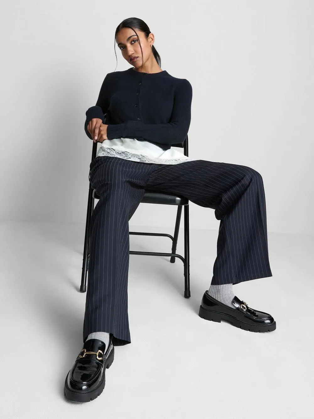 Gilet court à col ras-du-cou