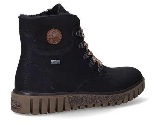 Rieker Veterboots Zwart Dames
