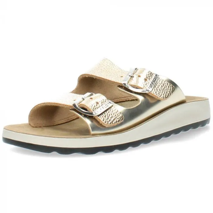 Metallic gouden slippers