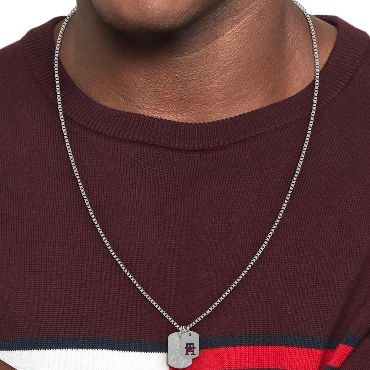 Jewels Monogram Zilverkleurige Ketting TJ2790465