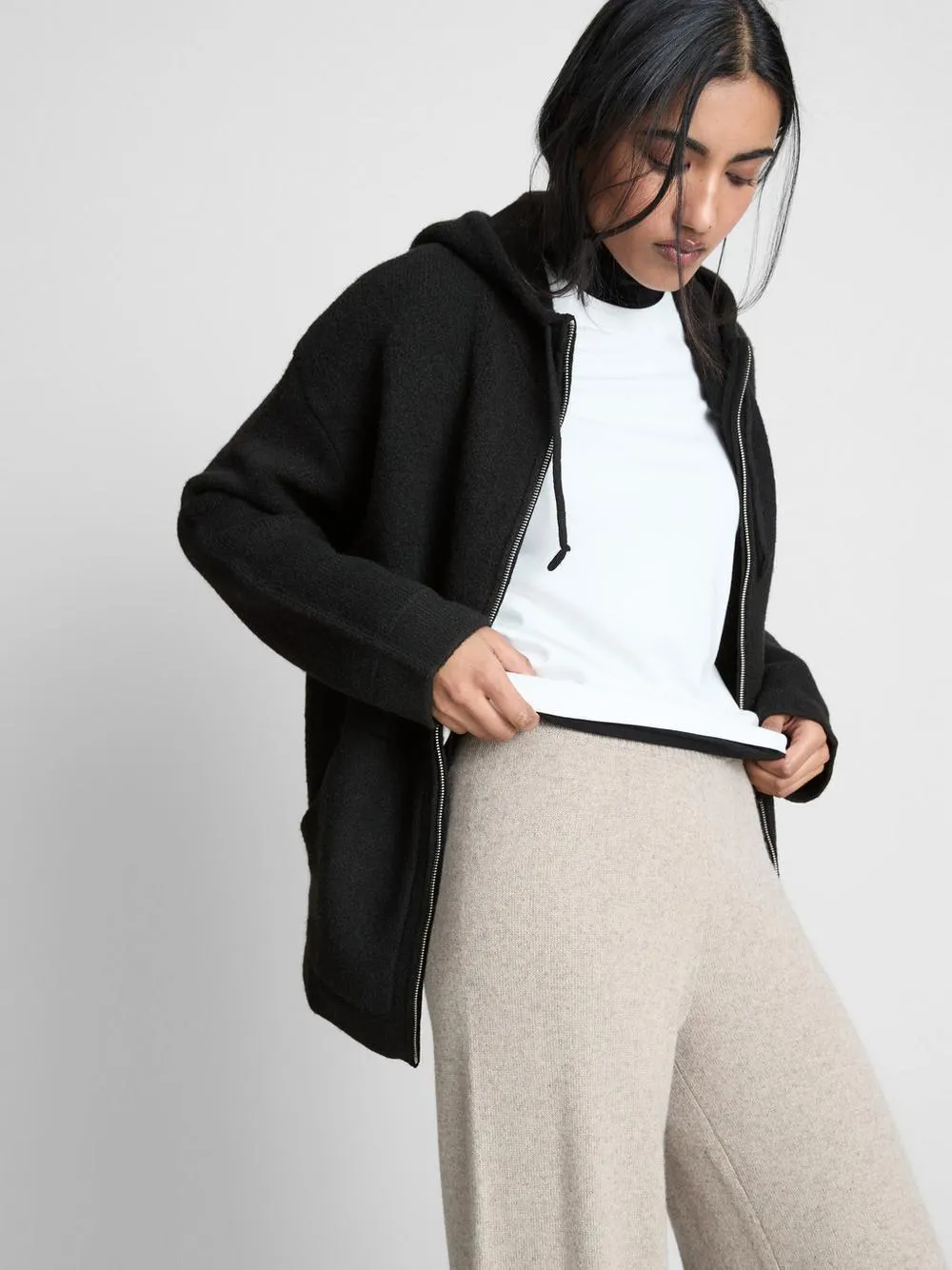 Sweat à capuche zippé Essential