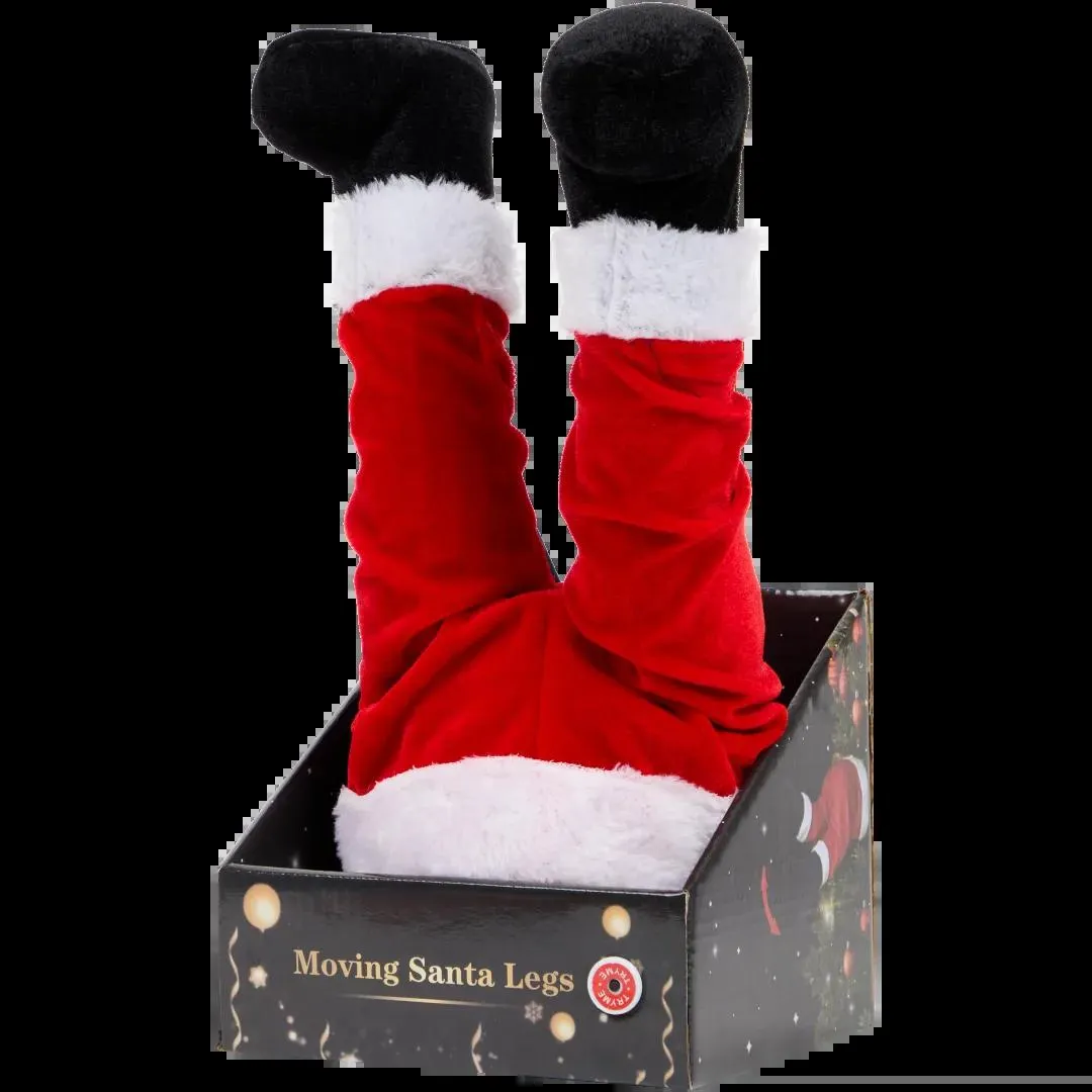 Decorazione natalizia gambe mobili