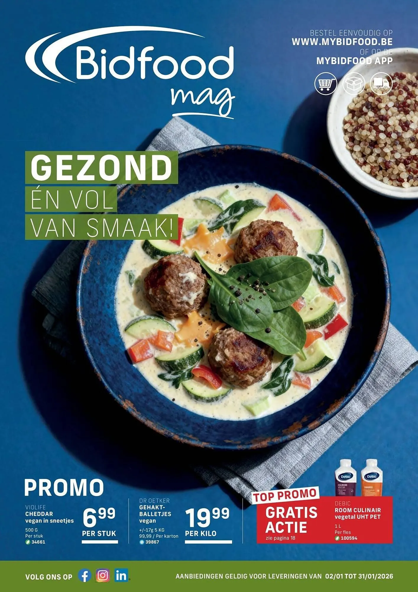 Bidfood magazine van 2 januari tot 31 januari 2026 - folder pagina 1