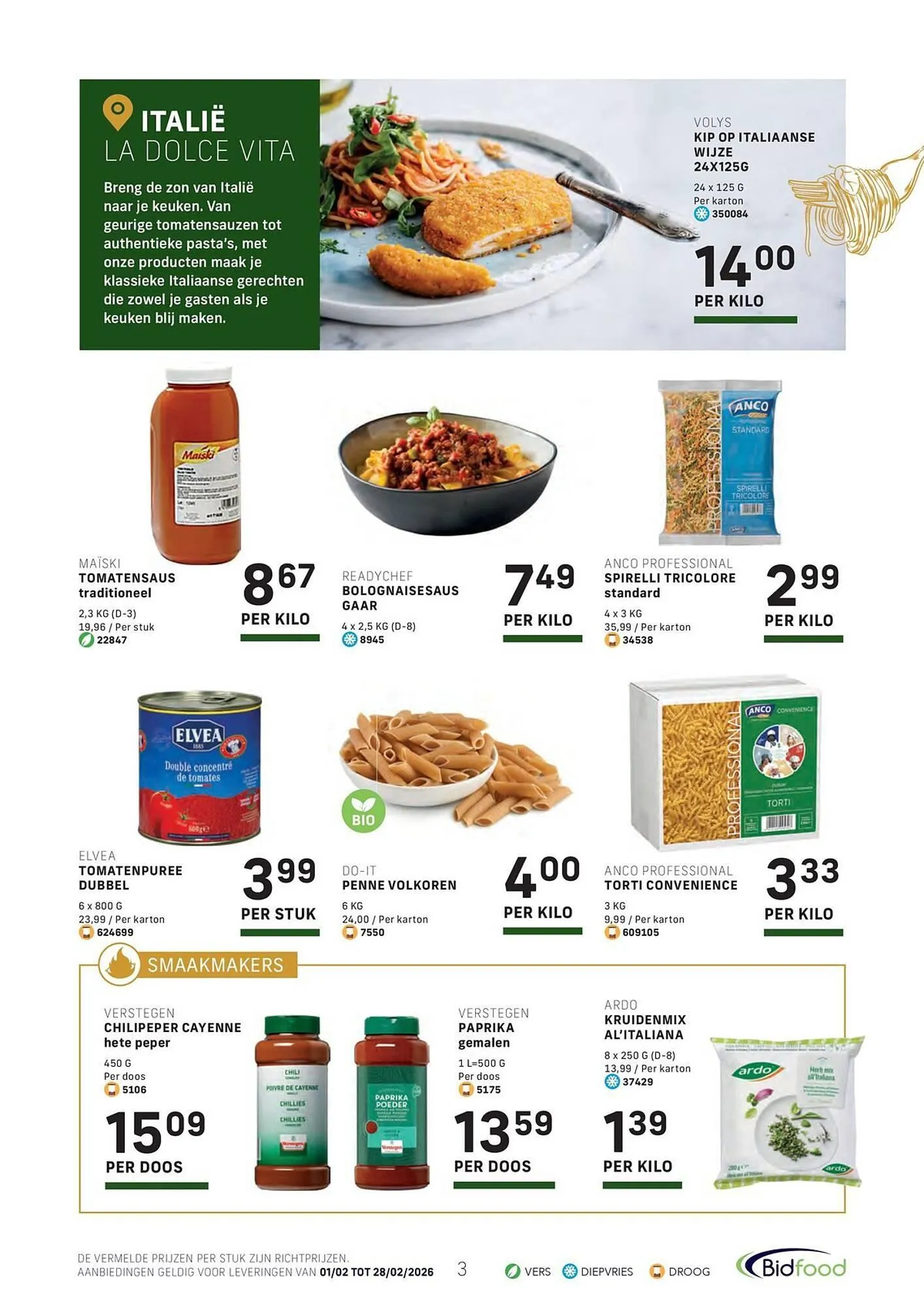 Bidfood folder van 2 februari tot 28 februari 2026 - folder pagina 3