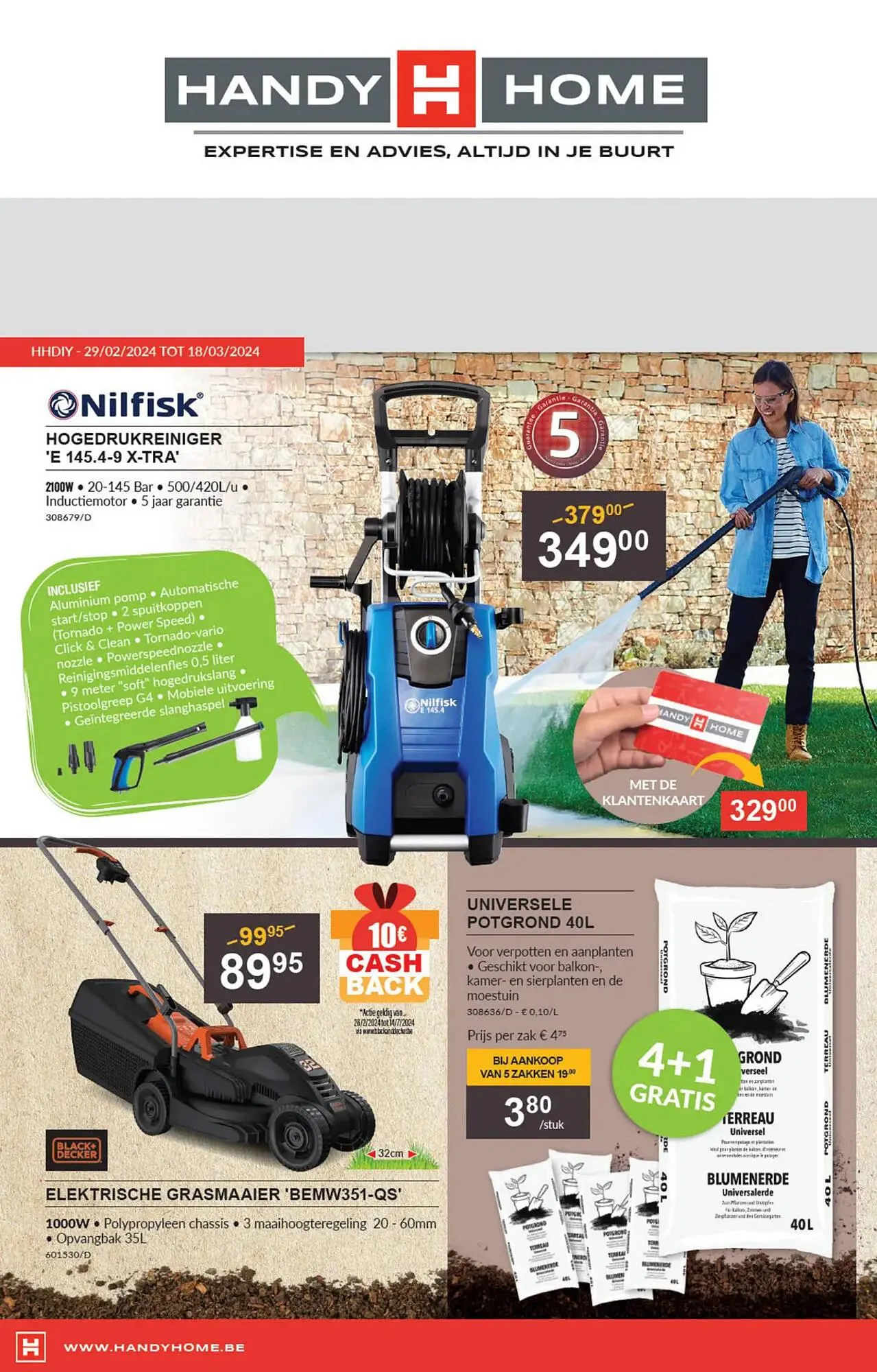 HandyHome folder van 23 februari tot 17 maart 2024 - folder pagina 1