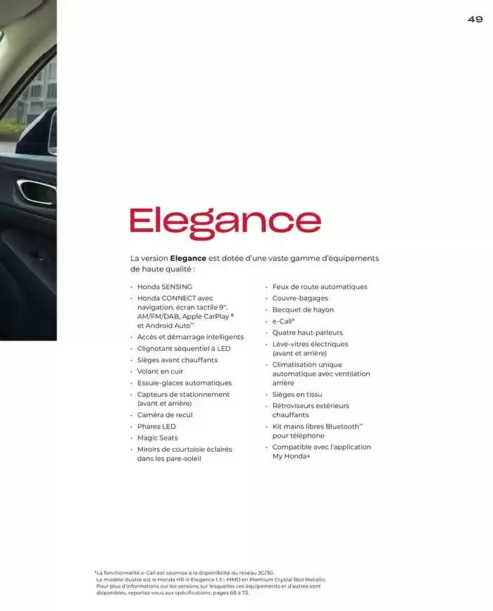 Honda HR-V E:HEV Full Hybrid van 21 november tot 21 november 2025 - folder pagina 49