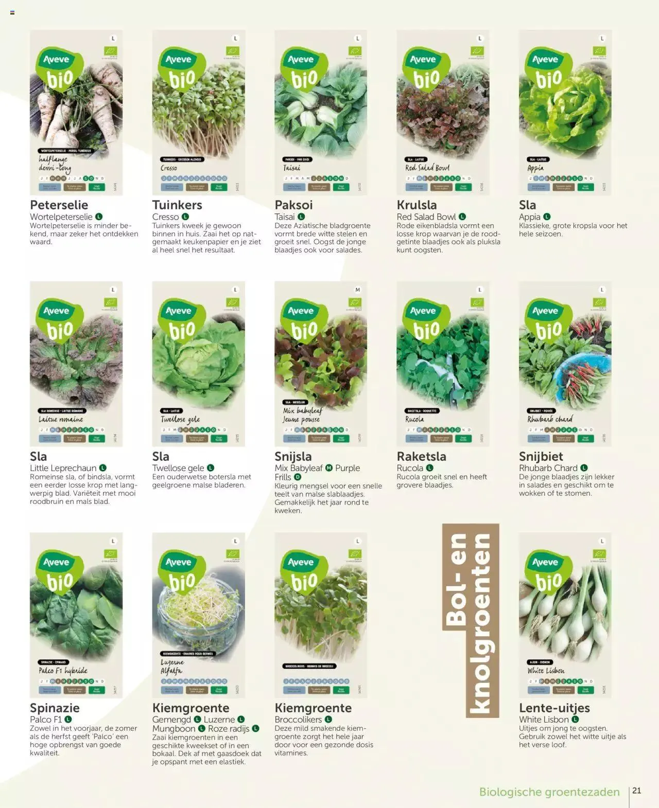 Aveve groente- en kruidengids van 31 december tot 31 december 2023 - folder pagina 21
