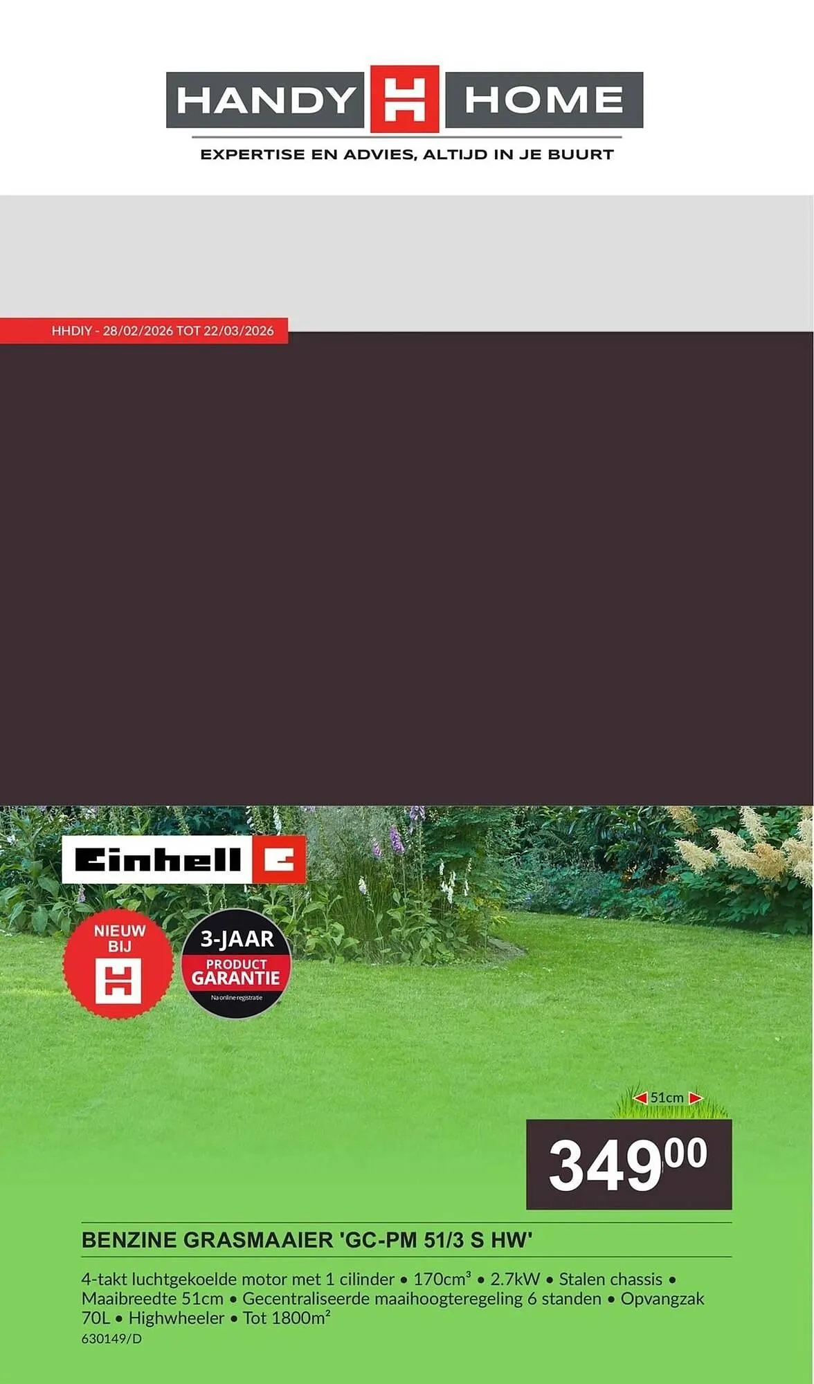 HandyHome folder van 28 februari tot 22 maart 2026 - folder pagina 1