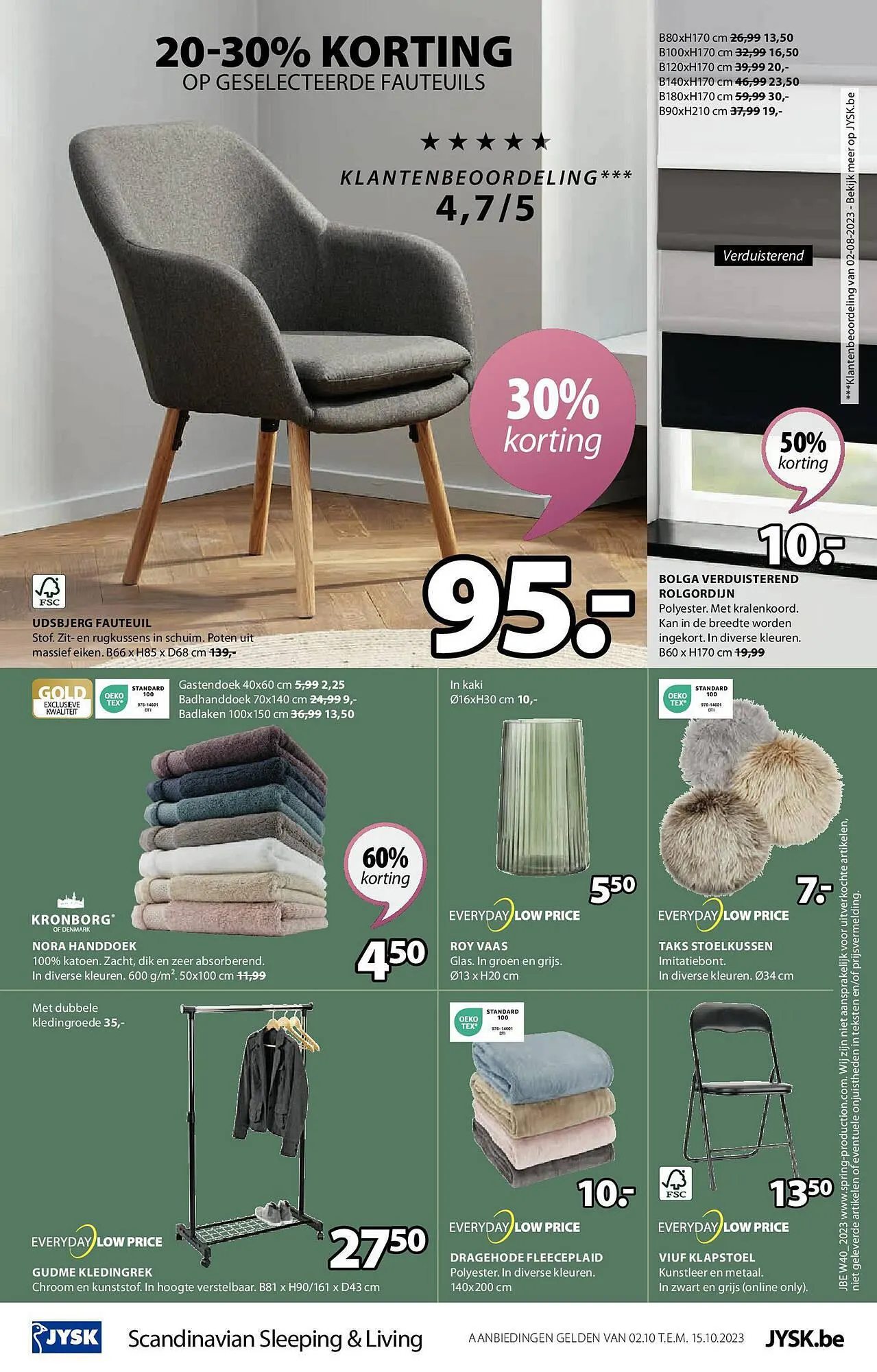 Jysk folder van 2 oktober tot 15 oktober 2023 - folder pagina 13