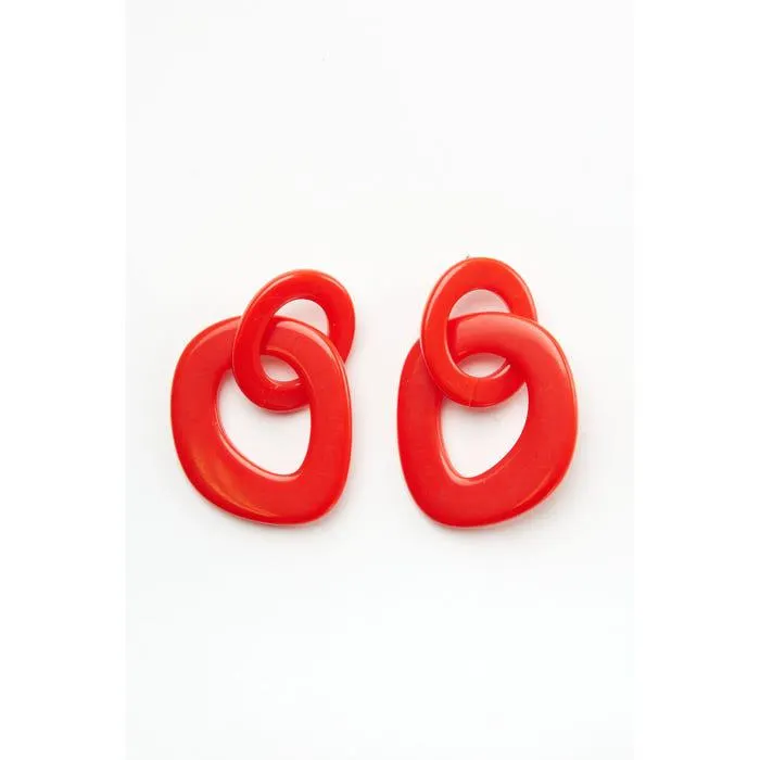 Oorbellen 2 ringen ovaal