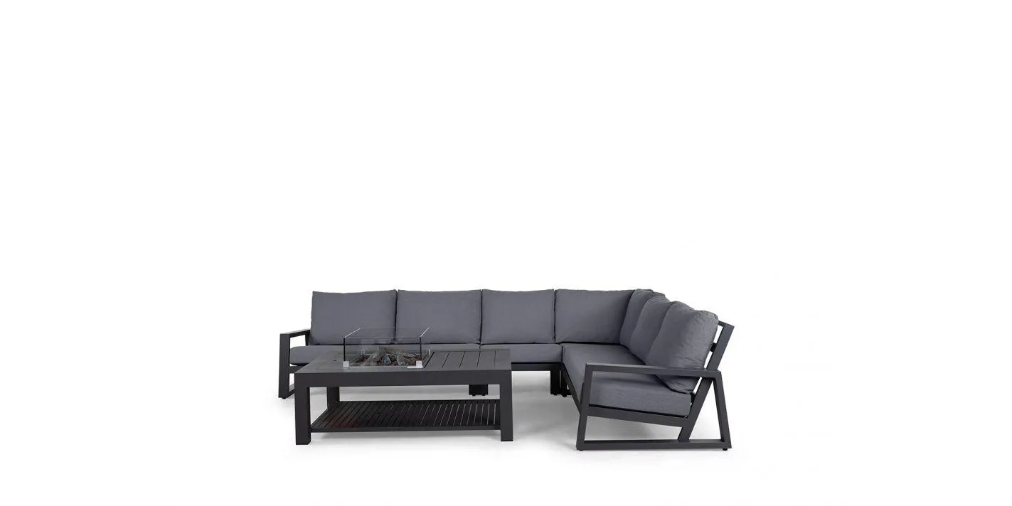 Loungeset Beluga 6 personen - Hoekopstelling