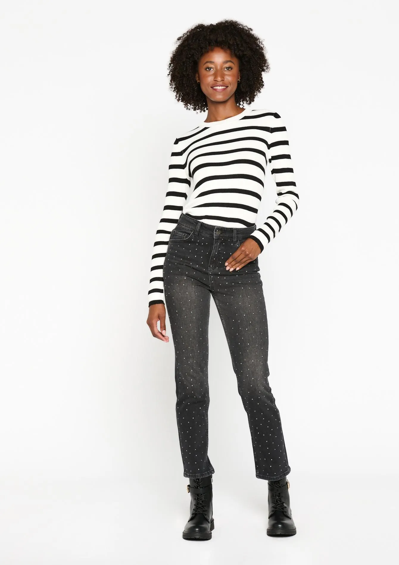 Jeans with strass