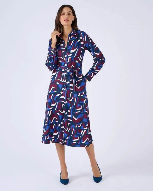 Jurk van warm tricot.