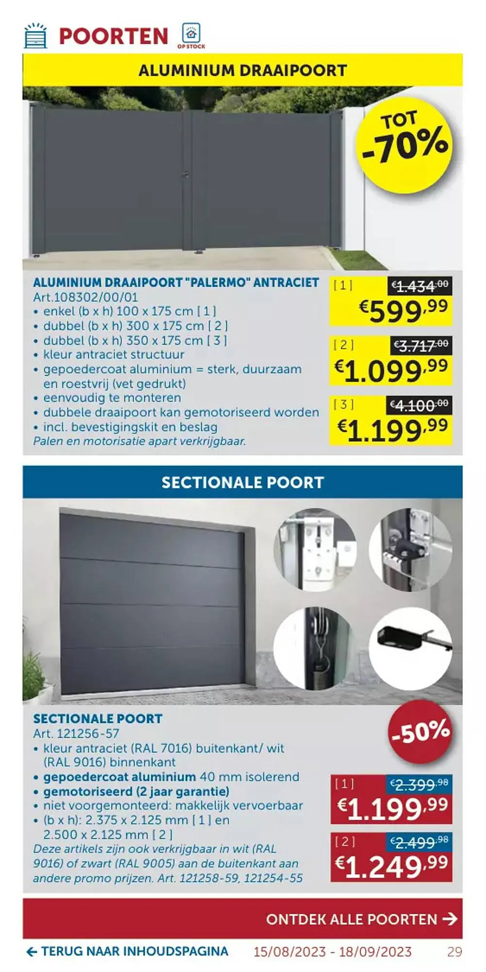 Zelfbouwmarkt folder van 15 augustus tot 18 september 2023 - folder pagina 29