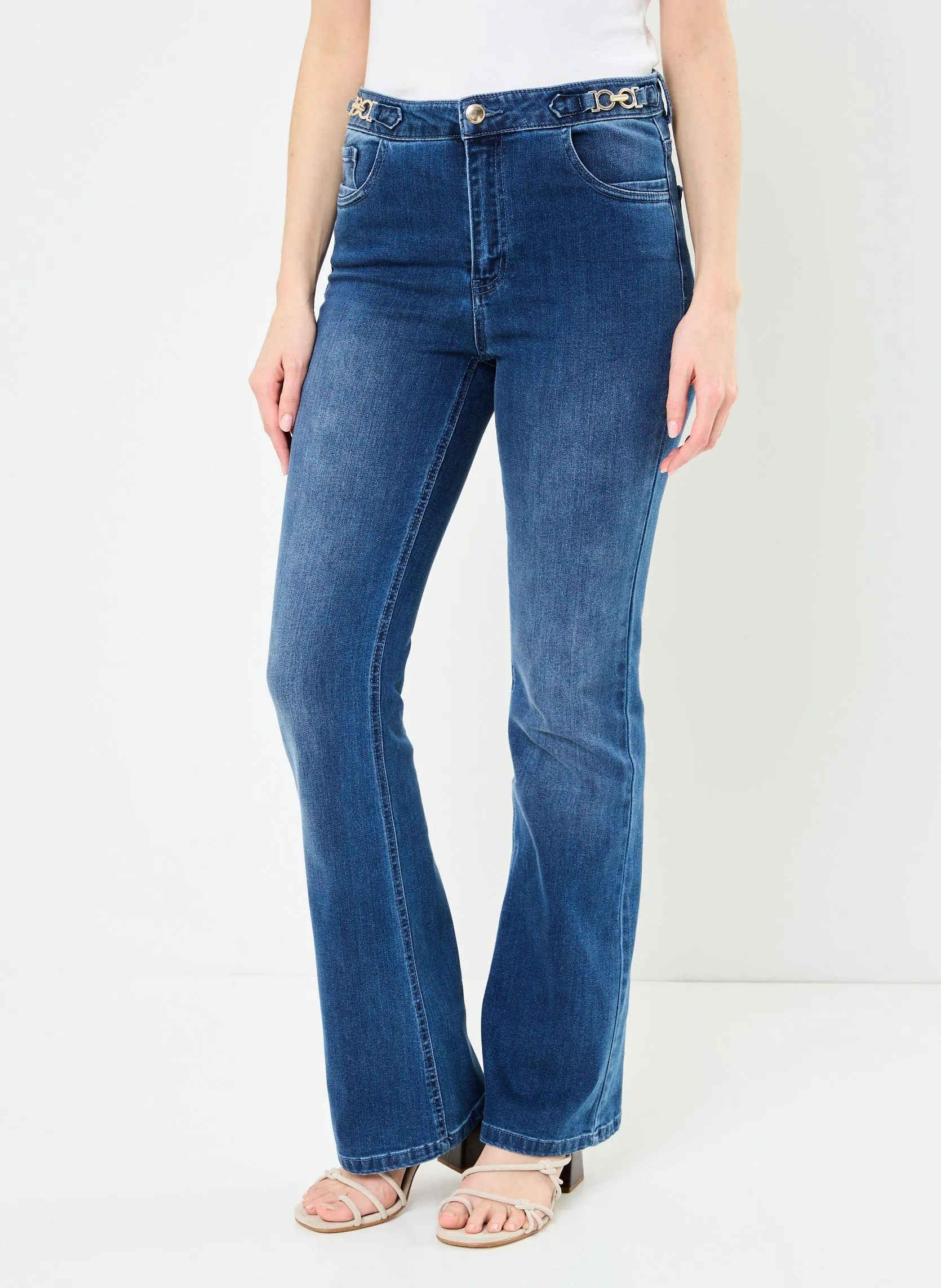 Flared jeans PEFANCY dames blauw